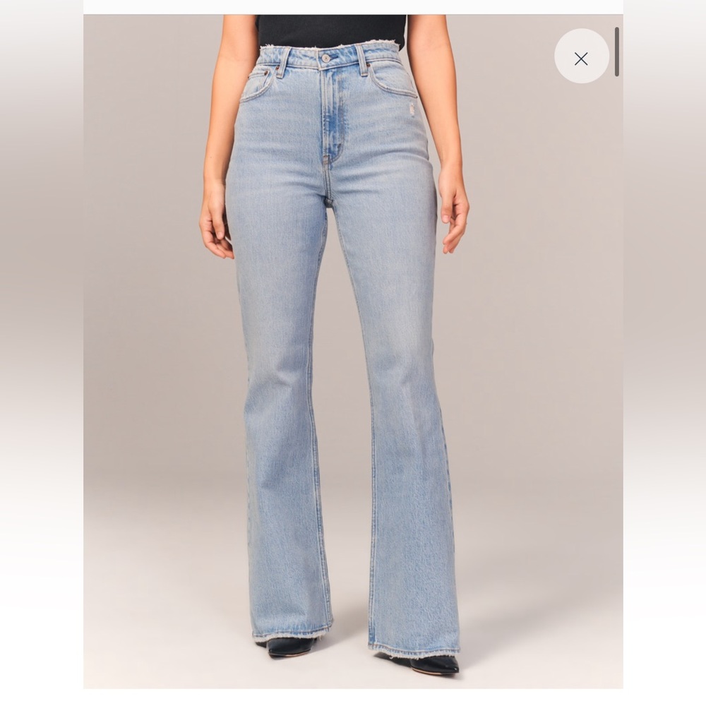 Abercrombie Curve Love High Rise Vintage Flare Jean